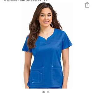 Women royal blue scrub